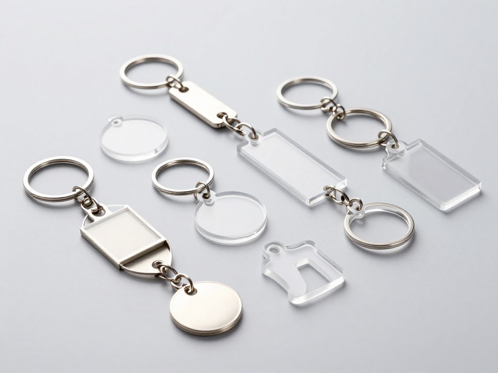 Keychains printed by Madina Printing in Edmonton